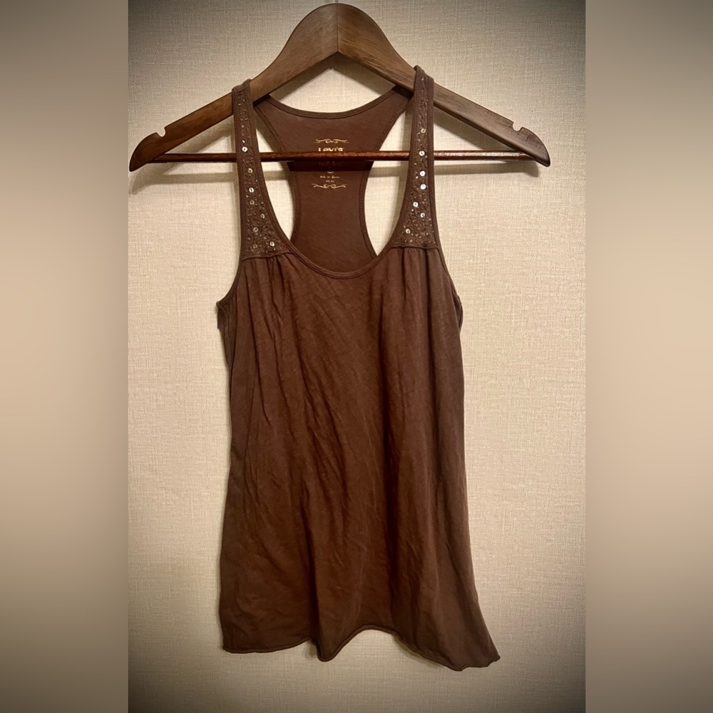 VINTAGE LEVI’S TANK TOP | BROWN
